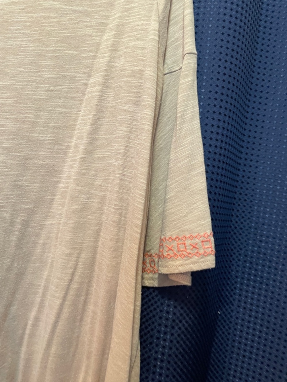 Umgee Cream Tunic with Coral Embroidery - Picture 10 of 11